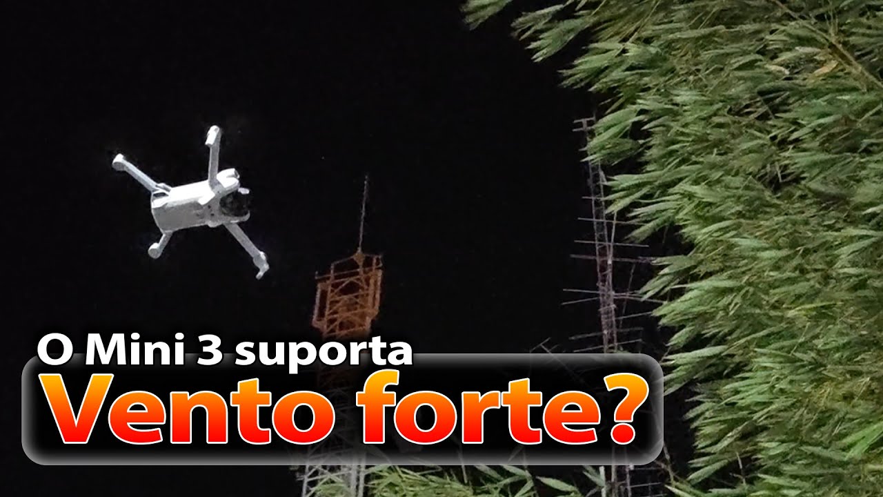 Será que o DJI Mini 3 suporta vento forte?