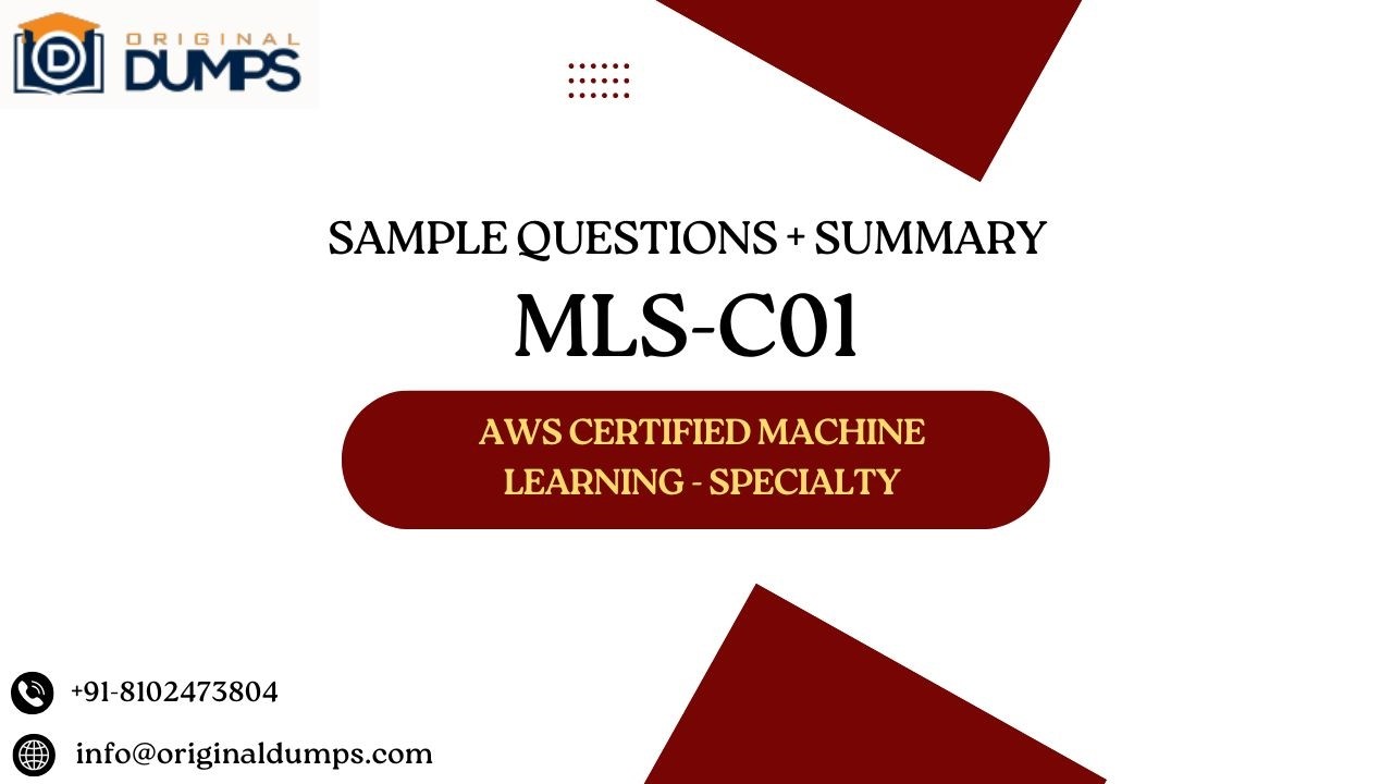 MLS-C01 Sample Questions + Certification Overview | AWS ML Specialty