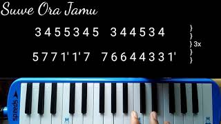 Not Pianika Lagu Suwe Ora Jamu Mudah  Lagu Daerah  Lagu Tradisional