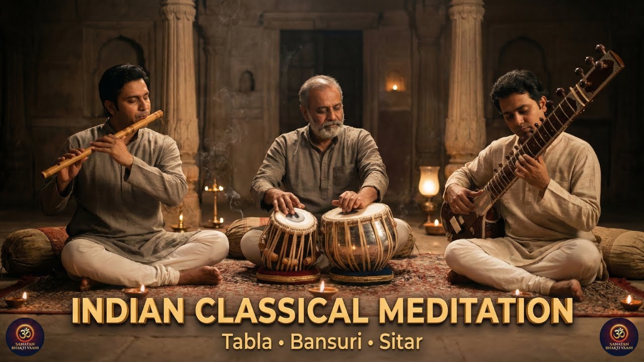 Indian Classical Meditation Music | Tabla • Bansuri • Sitar | Deep Calm & Relax