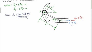 Acceleration Analysis Example Part 1 of 3 - Engineering Dynamics - Rigid Body Kinematics