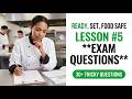 Ready, Set, Food Safe Lesson #5 Exam Questions - Pass Your 2026 Test First Try