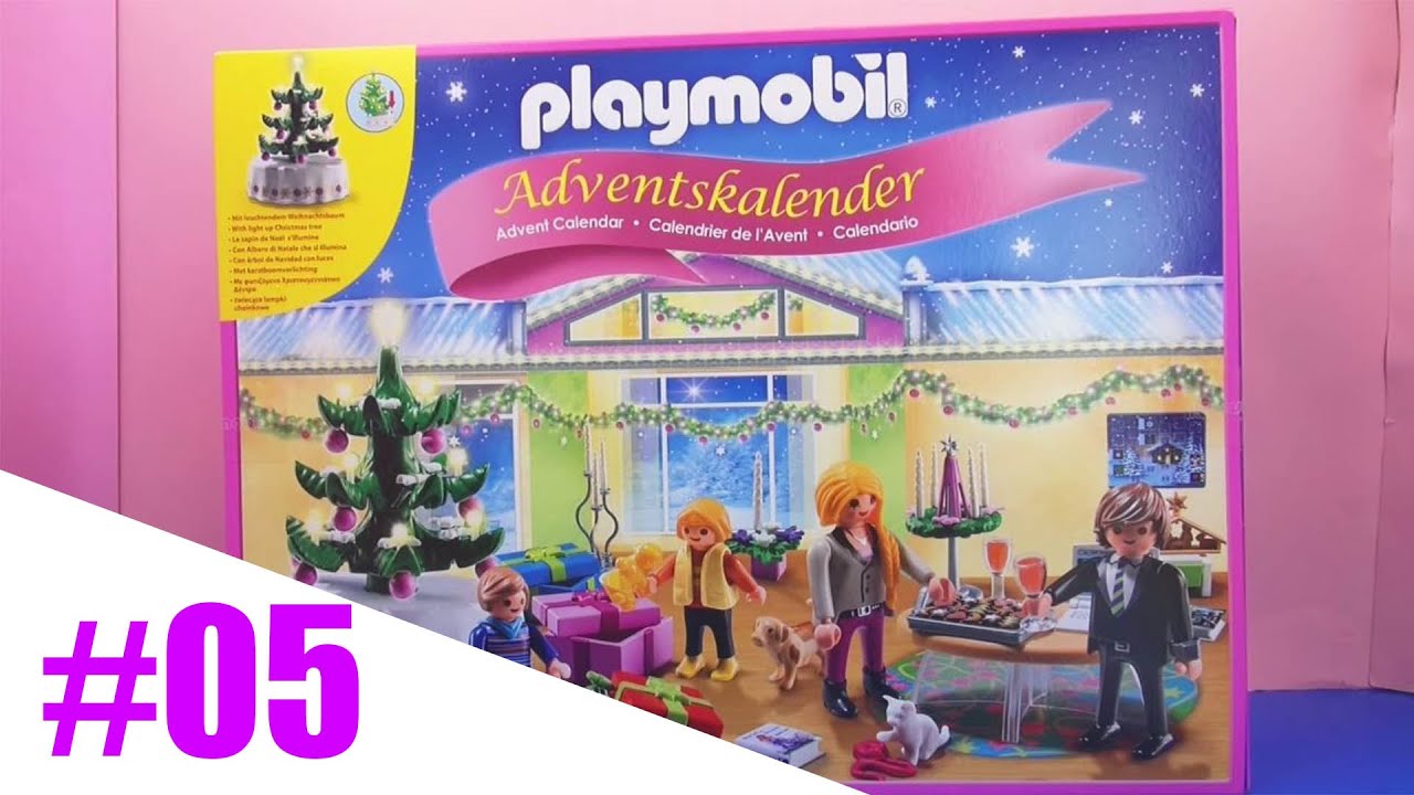 PLAYMOBIL Adventskalender Weihnachtsabend 5 mit beleuchtetem Baum