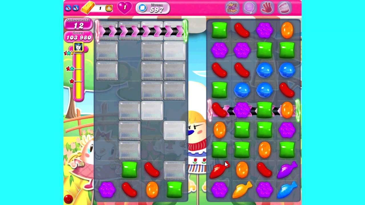 Candy Crush Saga, level 597 - YouTube