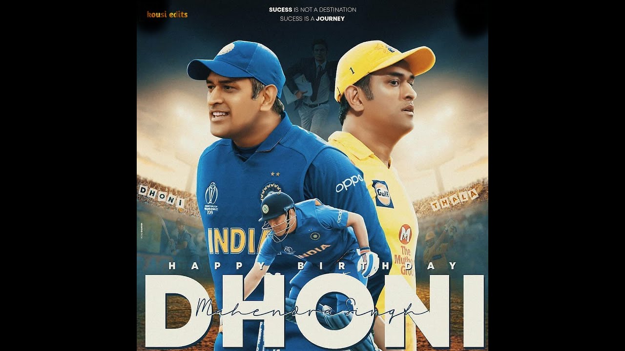Thala Dhoni birthday spl