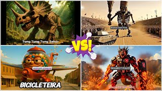 ITALIAN BRAINROT AIRPLANE🆚BRAINROT BICYCLE🆚Giant  Fossil🆚 Zombie Dinosaurs  Tiles Hop EDM Rush🎶