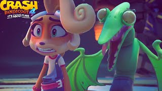 Coco Gets Creeped Out By N. Brio's Cloaca in Crash Bandicoot 4: It's About Time screenshot 2