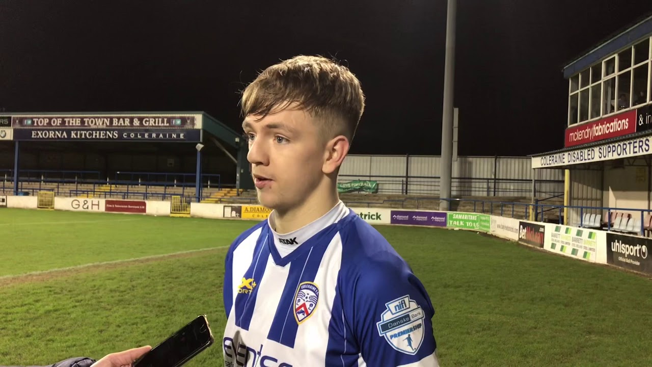 INTERVIEW | Ciaron Harkin | Coleraine 4-1 Cliftonville - YouTube