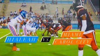 Hialeah Thoroughbreds vs Miami Carol City Chiefs - REPLAY FILM #FootballFilmFanatics