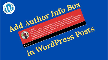 How to Add an Author Info Box in WordPress Posts | Easy Step-by-Step