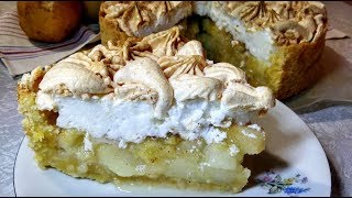 Фруктовый пирог с безе. Яблоками и грушами Фруктовый пирог с безе. Яблоками и грушами