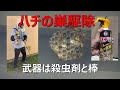 【DIY】殺虫剤（キンチョー）でハチの巣駆除