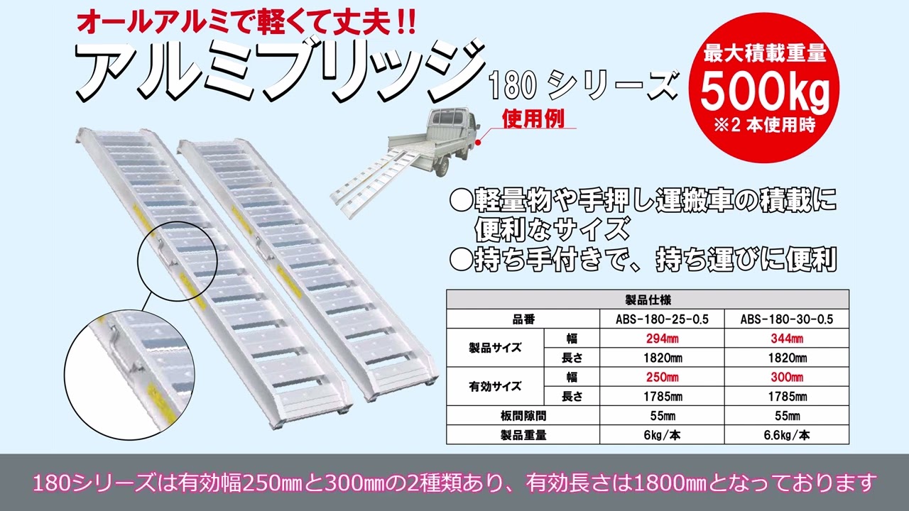 商談中！アルミス・アルミブリッジ！農作業・運搬・美品！ アルミブリッジシリーズ】持ち手つきで持ち運びやすい！アルミブリッジ