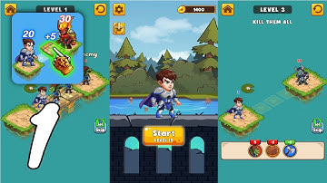 Hero Bridge Wars: Merge Puzzle Gameplay Walkthrough #1 (Android, IOS)