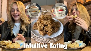 What I eat in a day | as a girl moving from calorie counting to intuitive eating!