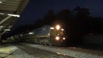 CSX C40-8W 7791 w/ Nice K5LA Leads Empty Grain Express V377-24 on 10/27/21