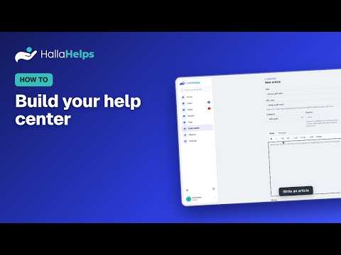 Build your help center