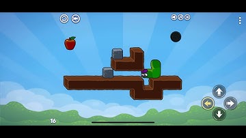 Apple Worm: Logic Puzzle. Level 16. Walkthrough.