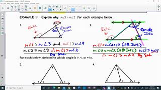 11-12 Triangle Inequality Guided Notes Lesson