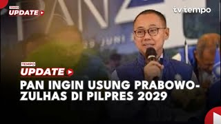 PAN Ingin Usung Prabowo-Zulhas di Pilpres 2029
