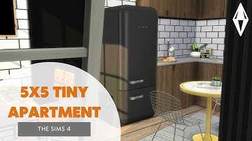 5x5 TINY APARTMENT // THE SIMS 4 SPEED BUILD