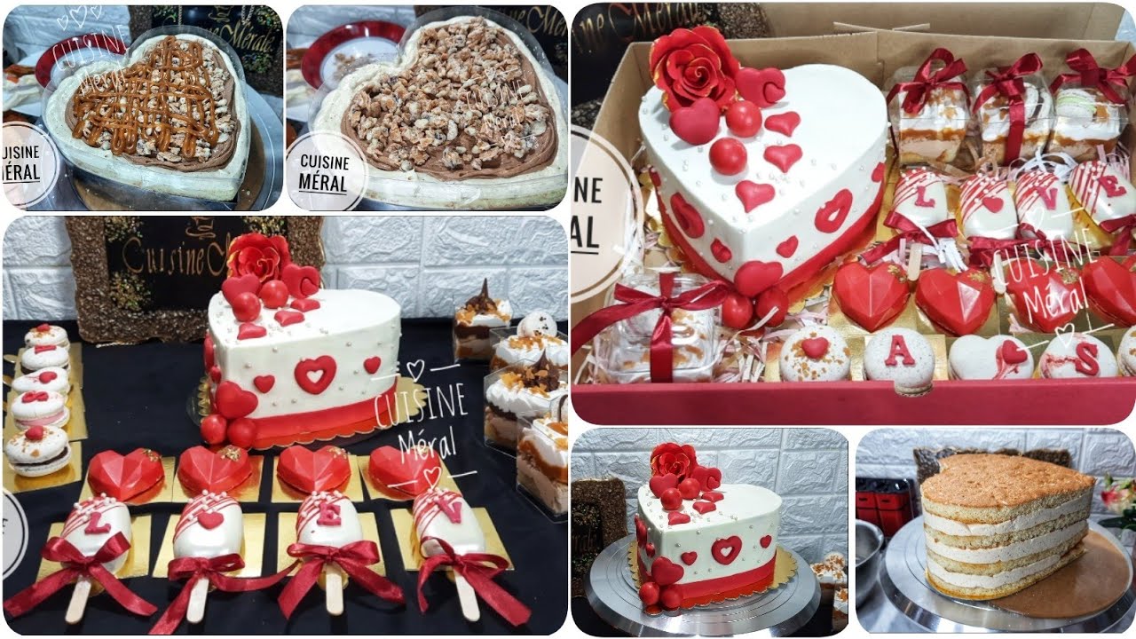 (الجزء1)دورة مجانية لكيكة على شكل قلب بكل التفاصيل جينواز،موس الشوكولاطة،طبقة مقرمشة والغناش المخفوق