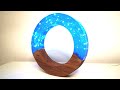 Blue Epoxy Resin Night Lamp  Resin Art