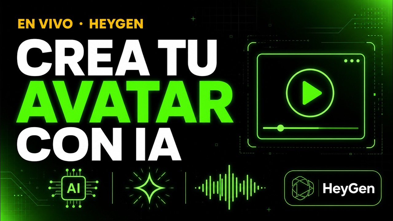 Taller crea tu avatar con IA usando Heygen - YouTube