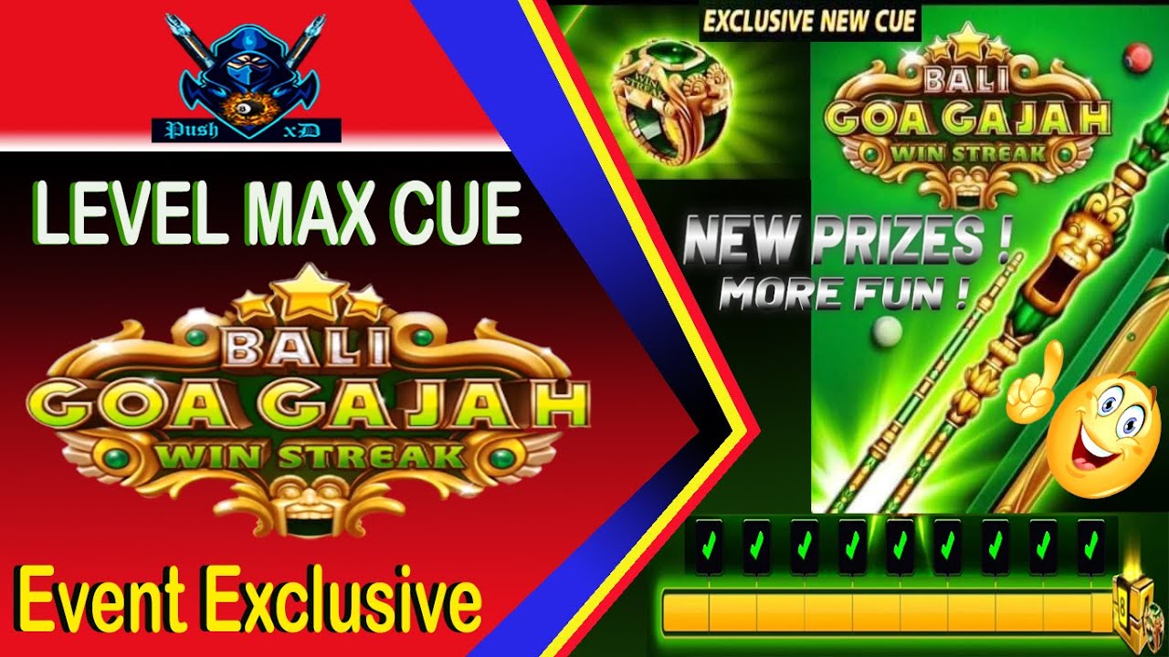 Goa Gajah Cue Level Max | Win Streak | Free Cue | 8 Ball Pool