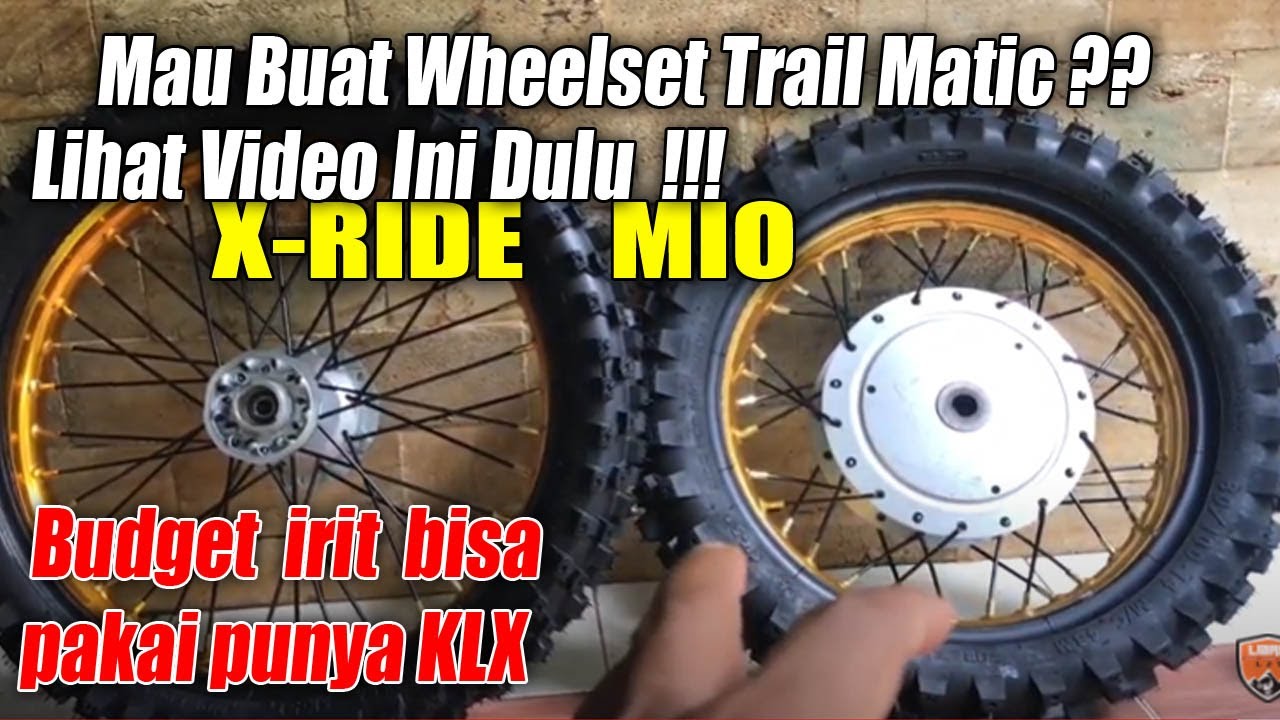Rincian Biaya dan Ukuran Wheelset Trail Matic  X-Ride - Mio