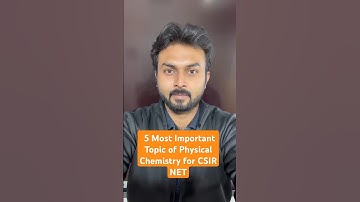 5 Most Important Topic of physical Chemistry for CSIR NET #chemistry #csirnet2024 #csirnetadda247