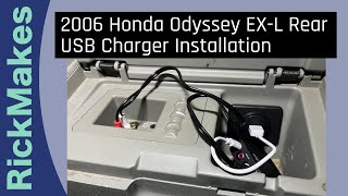 2006 Honda Odyssey EX-L Rear USB Charger Installation