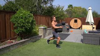 Sandbag Bear Hug Reverse Lunge