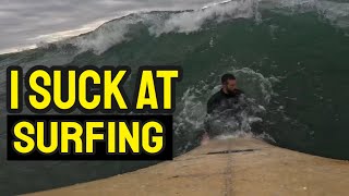 I suck at Surfing (Amputee surfer)