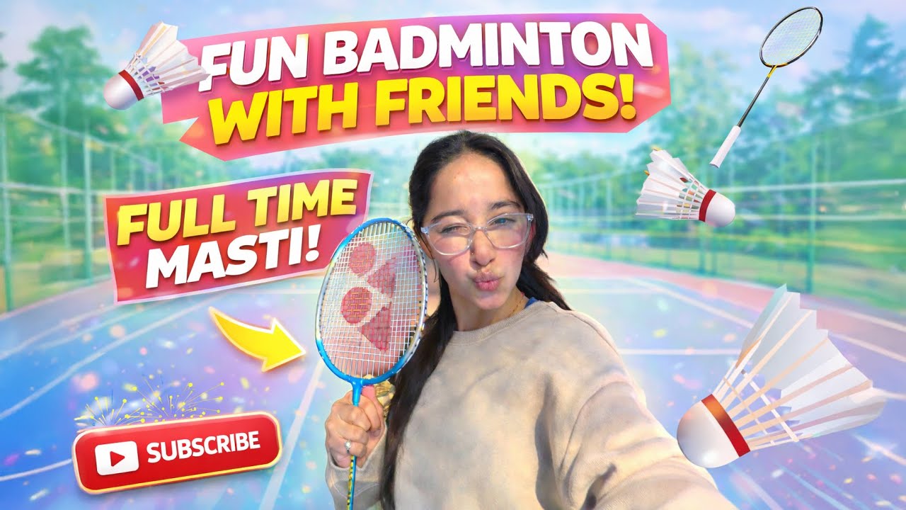 When Friends Play Badminton… Chaos Guaranteed 😆