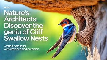 Nature’s Architects | How Cliff Swallows Build Unbreakable Mud Nests |