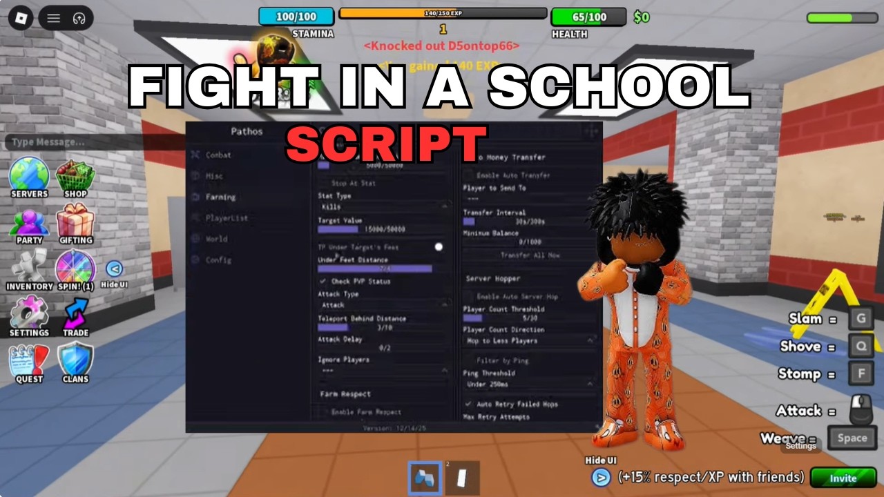 π₯ FREE Fight In A School Script 2026 (NO KEY) Kill Aura, Kill All, ESP ...