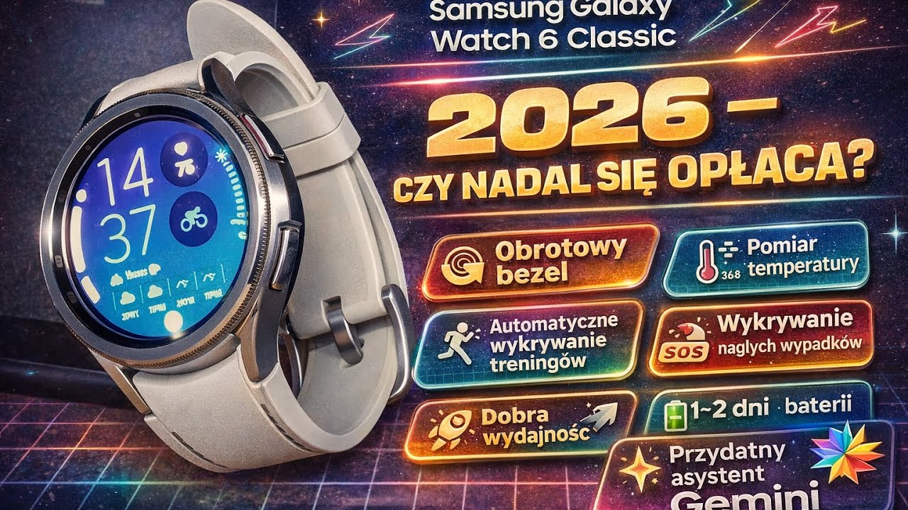 Samsung Galaxy watch 6 classic w 2026: czy nadal warto?