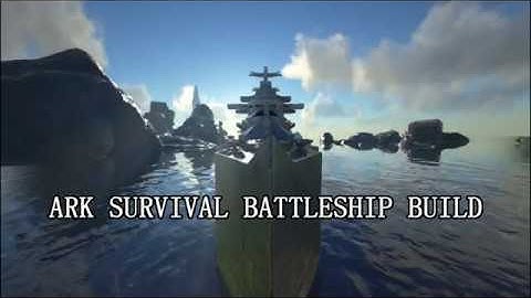 ARK Survival Battleship build (crazy motorboat design)