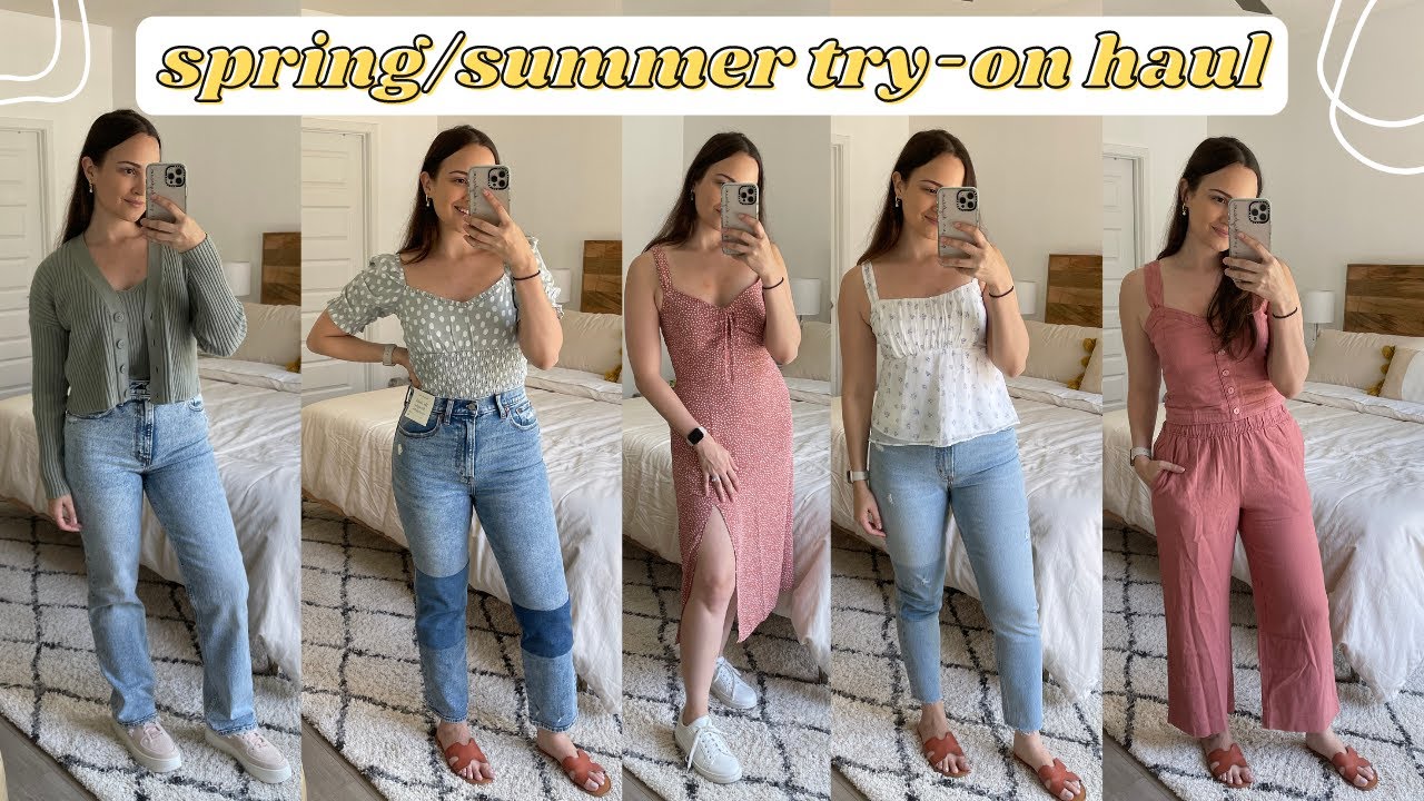 HUGE Spring/Summer Fashion Try On Haul | ZARA, Abercrombie + MORE ...