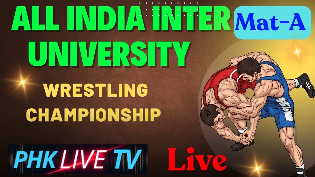 All India Inter University  Wrestling Championship Chandigarh Live Mat -A
