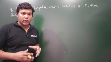 46. Determinants - Ex#5 - If A is a non-singular matrix, |A| = 5,  find |A^-1| or det (A inverse).