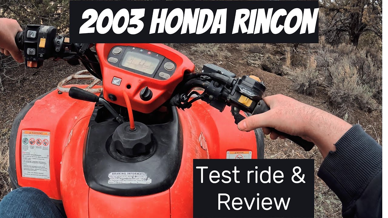 Review of a 2003 Honda Rincon with over 15k miles on it. - YouTube