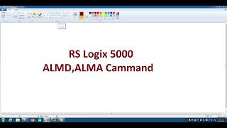 PLC Training ALMA and ALMD Instructions.