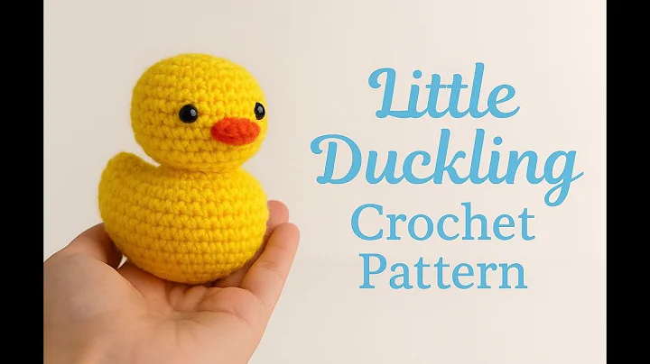 Easy Little Duckling Crochet Pattern - Begginer Amigurumi Tutorial