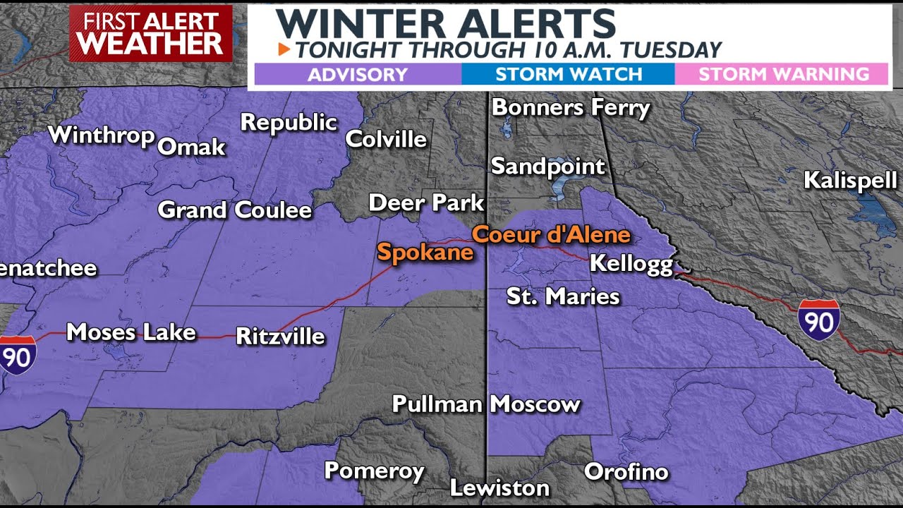 Slick roads with a wintry mix Tuesday morning - YouTube
