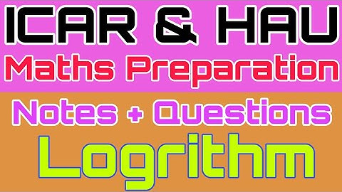 ICAR and HAU 4 years Program Mathematics Most Important Questions