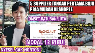 REKOMENDASI 5 SUPLIER BAJU TANGAN PERTAMA DI SHOPEE | SUPLIER TERBESAR TERMURAH TANGAN PERTAMA