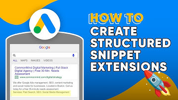 How to Create Structured Snippet Extensions in Google Ads