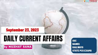 September 23,  2023 Current Affairs in English by GKToday screenshot 2